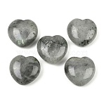 Natural Labradorite Heart Love Stone, Healing Pocket Palm Stone for Reiki Balancing, 24x25x11.5mm(G-P616-A01-01)