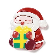 Christmas Theme Opaque Resin Cabochons, for Jewelry Making, Santa Claus, 50x42x8mm(RESI-F053-A03)