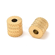 Ion Plating(IP) 304 Stainless Steel Column Spacer Beads, Polished, Golden, 8x8mm, Hole: 2.6mm(STAS-U025-03A-G)