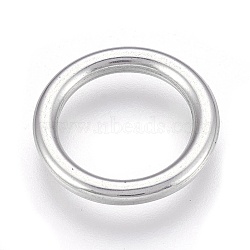 304 Stainless Steel Linking Rings, Ring, Stainless Steel Color, 19x2mm(X-STAS-G176-57P-A)