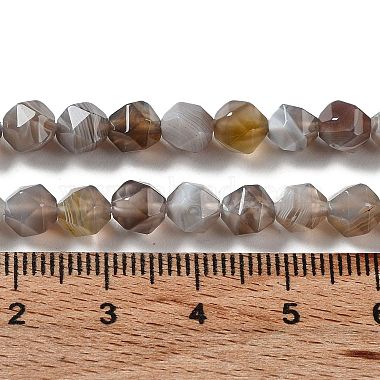 natürlichen Botswana Achat Perlenstränge(G-NH0002-C01-01)-5