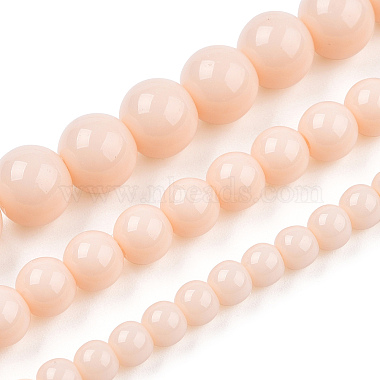 Opaque Solid Color Glass Beads Strands(X-GLAA-T032-P8mm-09)-4