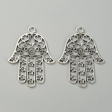 Tibetan Style Big Pendants(TIBEP-WH0001-02AS)-2