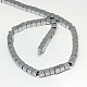 Electroplate Non-magnetic Synthetic Hematite Beads Strands(G-J170A-3x3mm-01)-2