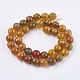 Natural Agate Round Beads Strand(G-L084-10mm-M)-2