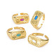 Natural Opal Cuff Ring for Women(RJEW-T016-34-NF)-1