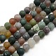 Natural Frosted Indian Agate Round Bead Strands(G-M063-6mm-01)-1