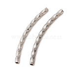 304 Stainless Steel Tube Beads, Stainless Steel Color, 44.5x7x3mm, Hole: 1.5mm(SA-CBA4D96-15K-P)