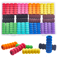 60Pcs 10 Colors EVA Foam Pencil Gripper, Pencil Holder, for Kids Students, Mixed Color, 37.5x12.5mm, Inner Diameter: 8mm, 6pcs/color(AJEW-GF0006-99)