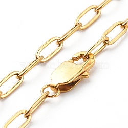 304 Stainless Steel Cable Chain Necklaces, Golden, 17.1 inch(43.5cm)(NJEW-JN03628-02)