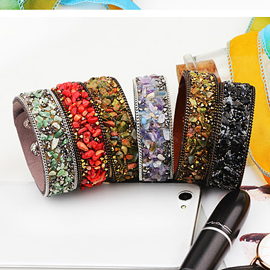 Flannelette Snap Bracelets(BJEW-N0011-003C)-2