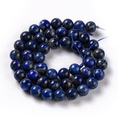 Natural Lapis Lazuli Beads Strands(X-G-G423-8mm-A)-2