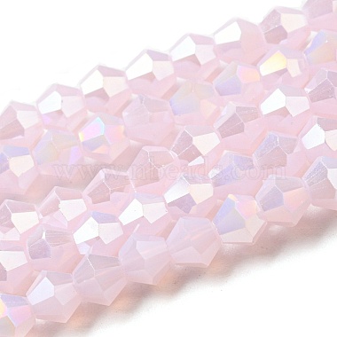 Pink Bicone Glass Beads