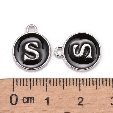 Platinum Plated Alloy Charms(X-ENAM-S118-02S-P)-3
