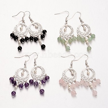 Mixed Color Mixed Stone Earrings