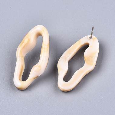 Opaque Resin Stud Earrings(X-EJEW-T012-05-A02)-3