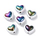 UV Plating Rainbow Iridescent Acrylic Beads(OACR-H112-19C)-1
