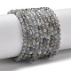 labradorite naturelle brins de perles(G-L651-C11-4mm)-2