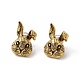 Alloy Rabbit Stud Earrings with 925 Sterling Silver Pins for Women(EJEW-I275-01AG)-1