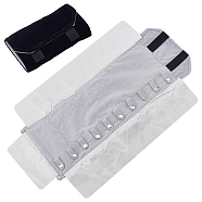 Cloth Storage Bag, Jewelry Storage Bag, Rectangle, Black, 14.6x6.6x4.2cm(ABAG-WH0005-52)