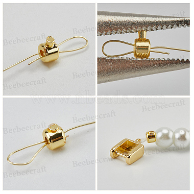 30Pcs Brass Crimp Beads(KK-BBC0024-23G)-5