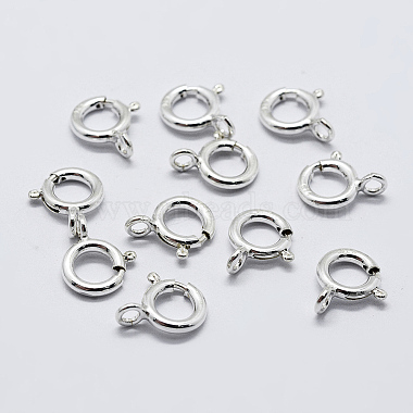 925 Sterling Silver Spring Ring Clasps(STER-K167-076D-S)-2