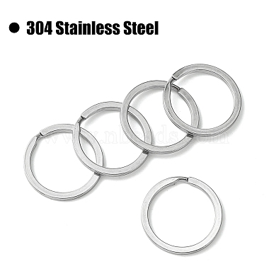 304 Stainless Steel Keychain Clasp Findings(STAS-YW0001-80)-3