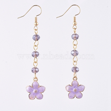 Lilac Glass Earrings