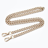 Bag Chains Straps, Iron Curb Link Chains, with Alloy Swivel Clasps, for Bag Replacement Accessories, Light Gold, 1160x10mm(FIND-Q089-010LG)