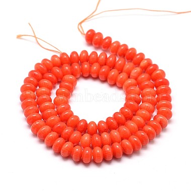 Natural Coral Abacus Beads Strands(CORA-L037-17)-2
