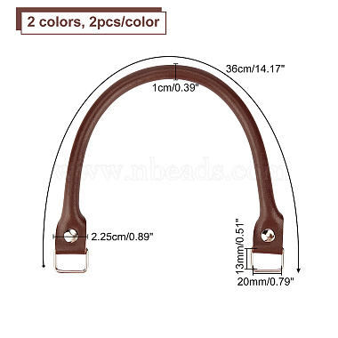 chgcraft 2 Farben Echtleder-Taschengriff(FIND-CA0001-63)-2