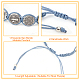 4Pcs 4 Style Saint Benedict Medal Alloy Braided Bead Bracelets Set(BJEW-AN0001-69)-6