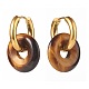 Handmade Natural & Synthetic Gemstone Dangle Hoop Earrings(EJEW-JE04577)-3