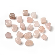 Natural Rose Quartz Beads, No Hole, Nuggets, Tumbled Stone, Healing Stones for 7 Chakras Balancing, Crystal Therapy, Vase Filler Gems, 16~33x16~33x10~25mm(G-F718-02)