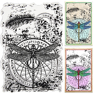 Clear Silicone Stamps, for DIY Scrapbooking, Photo Album Decorative, Cards Making, Dragonfly, 160x110x3mm(DIY-WH0504-66A)