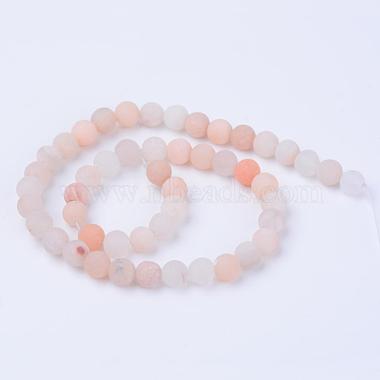 Natural Pink Aventurine Beads Strands(X-G-Q462-6mm-13)-5