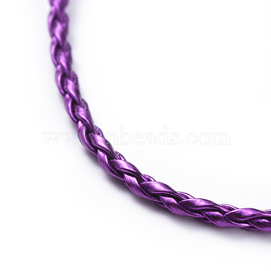 Trendy Braided Imitation Leather Necklace Making(NJEW-S105-M)-3