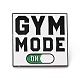 Broche en émail mot mode gym(JEWB-O008-E01)-1