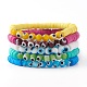 Polymer Clay Heishi Beads Stretch Bracelets Sets(BJEW-JB05905)-3