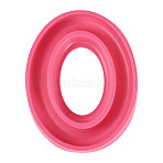 1Pc Plastic Oval Bobbin Holder, Bobbin Organizer Keeper, Sewing Tools, Hot Pink, 171x140x20.5mm(AJEW-TA0003-08A)
