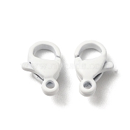 Spray Painted 304 Stainless Steel Lobster Claw Clasps, White, 10.5x6.5x3.5mm, Hole: 1.2mm(STAS-R120-01B-01)