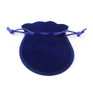Velvet Jewelry Bag, Medium Blue, 9x7cm(X-TP-S003-6)