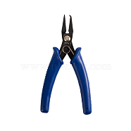 Carbon Steel Jewelry Pliers for Jewelry Making Supplies, Split Ring Opener, Polishing, Gunmetal, Size: about 140mm long(PT-S015)