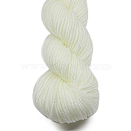 Acrylic Fiber Yarn, for Weaving, Knitting & Crochet, Snow, 2~3mm(PW-WG52221-06)