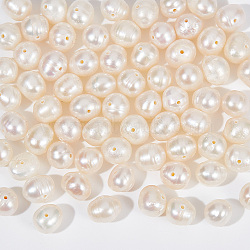 1 Strand Natural Cultured Freshwater Pearl Beads Strands, Rice, Seashell Color, 5~6.5x5.5~6x4.5~5mm, Hole: 0.5mm, about 69pcs/strand, 14.25 inch(36.2cm)(PEAR-NB0002-40)
