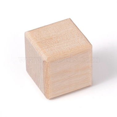 20mm BurlyWood Cube Wood Beads