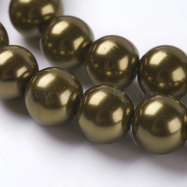 Eco-Friendly Dyed  Glass Pearl Round Beads Strands(HY-A002-8mm-RB090)-3