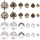 Pandahall elite 120 piezas 12 colgantes de aleación de estilo tibetano(FIND-PH0004-87)-1