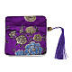 Китайская парча кисточка молния ювелирные изделия сумка подарочный мешочек(ABAG-F005-07)-3