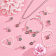 Elite 12Pcs 6 Colors Mother's Day Alloy Rhinestone European Dangle Charms(FIND-PH0010-89)-4